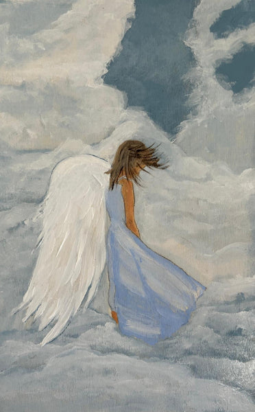 SOLD #A4   Angel in the Clouds