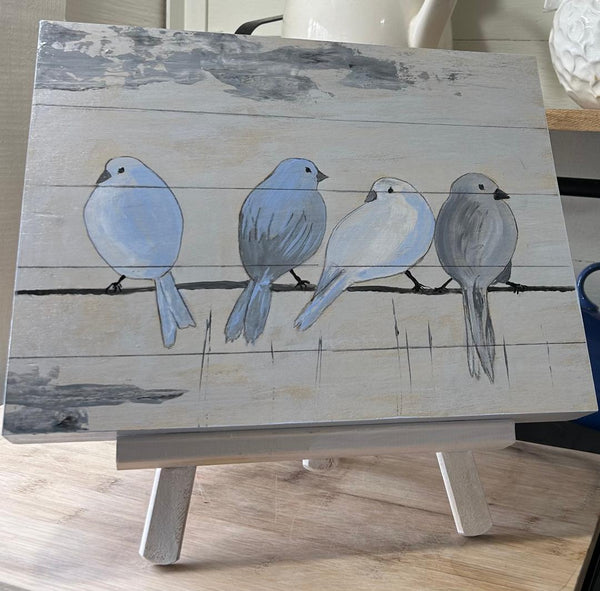 B10 Birds Shabby Chic