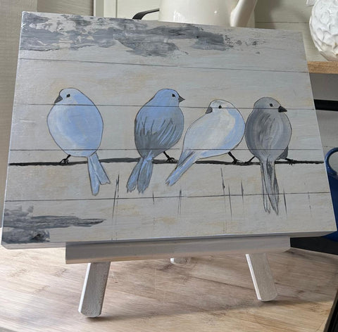 B10 Birds Shabby Chic