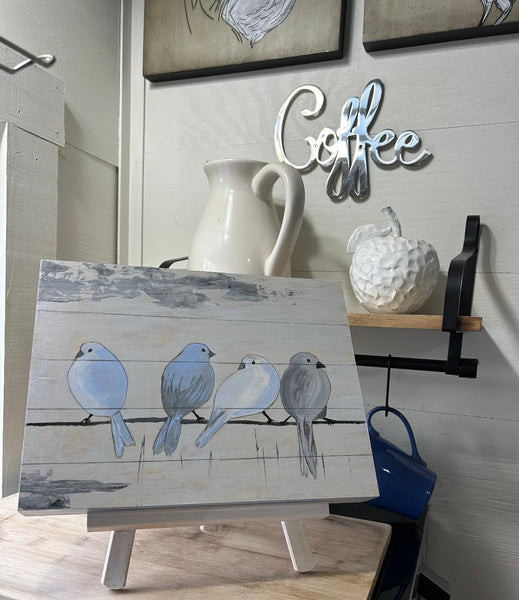 B10 Birds Shabby Chic