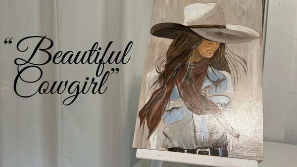 SOLD #P85 "Beautiful Cowgirl"