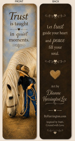 Bookmark -  Little Cowboy with His Horse