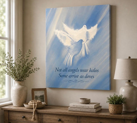 Canvas Print 11" X 14" - Celestial Doves - (Healing Art)