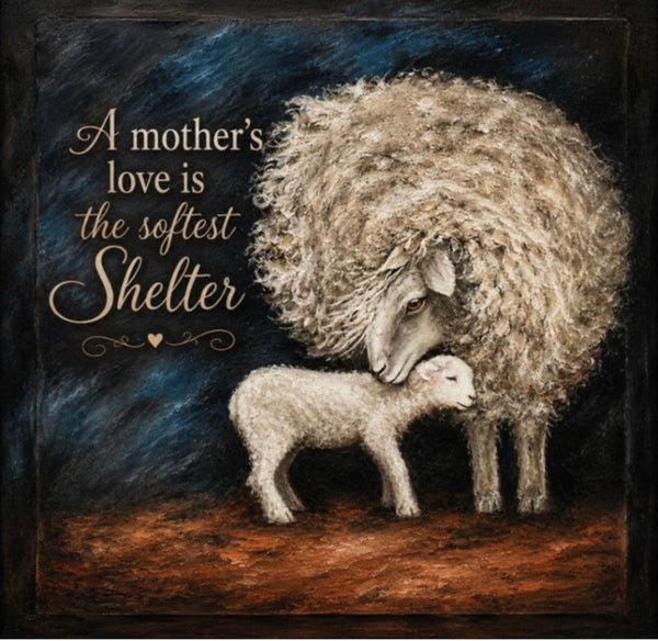 Canvas Print 11" X 14" - Mother Sheep's Love (Healing Art)