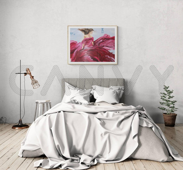 SOLD #D2 “Lady in Red"