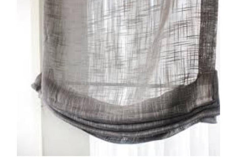 #076  -  Light & Airy Linen Relaxed Roman, Lined
