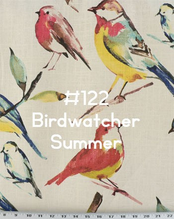 Roman Shade Bird with Burlap Banding #P118
