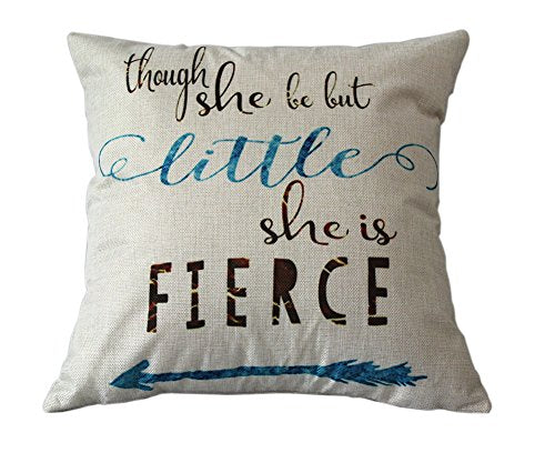 BPFY 4 Pack Home Decor Unique Letters Pattern Sofa Throw Pillow Case Set of 4 Cushion Cover 18 x 18 Inch Cotton Linen