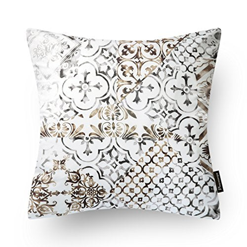 Phantoscope New Living Series Coffee Color Decorative Throw Pillow Case Cushion Cover Set of 4