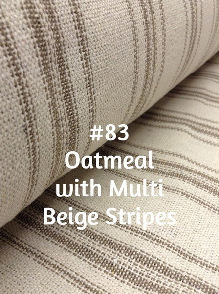 Roman Shade #097 (French "Grain Sack" Relaxed, Lined)