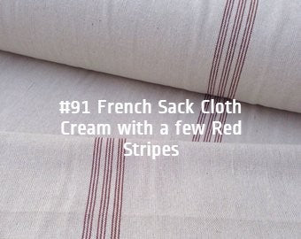 $158.00 Roman Shade French "Grain Sack" Relaxed Unlined #P097