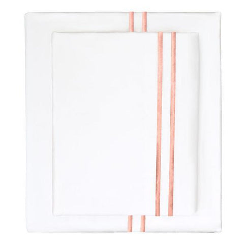 #C3 Coral EMBROIDERED SHEETS