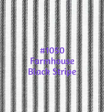Roman Shade #120  (Farmhouse Stripes)