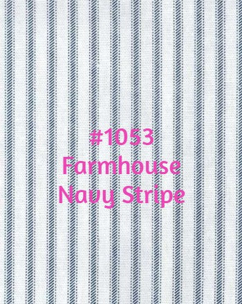 Roman Shade #120  (Farmhouse Stripes)