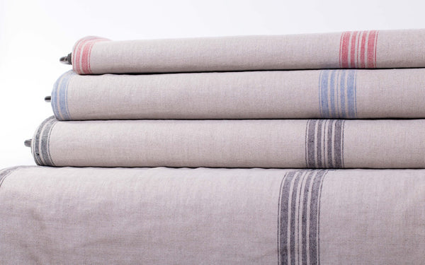 Roman Shade #097 (French "Grain Sack" Relaxed, Lined)