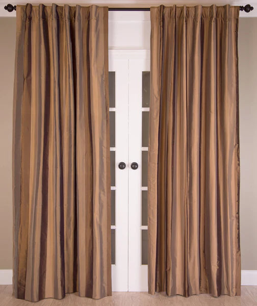 SILK PLEATED DRAPES
