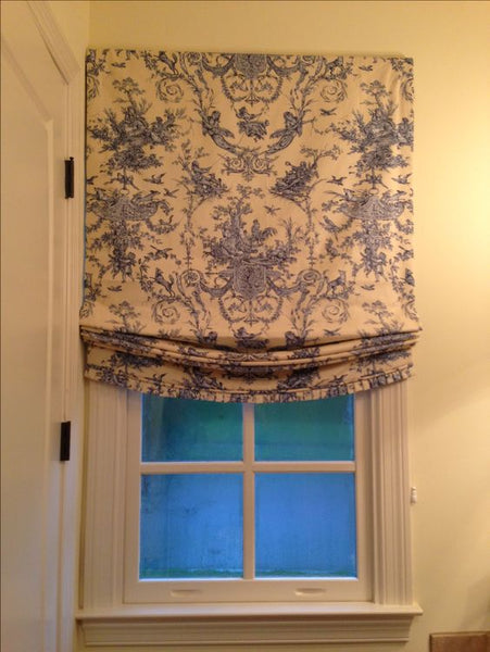$184.00 Roman Shade Toile Relaxed #P100
