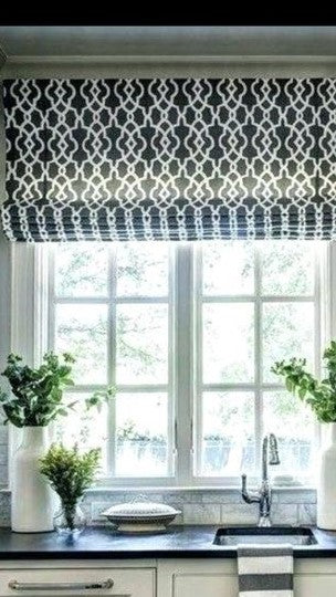 Etsy Info #078  Geometric Patterns Roman Shade