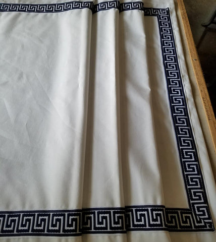$218.00 Roman Shade with Fabulous Grecian Trims #5P123