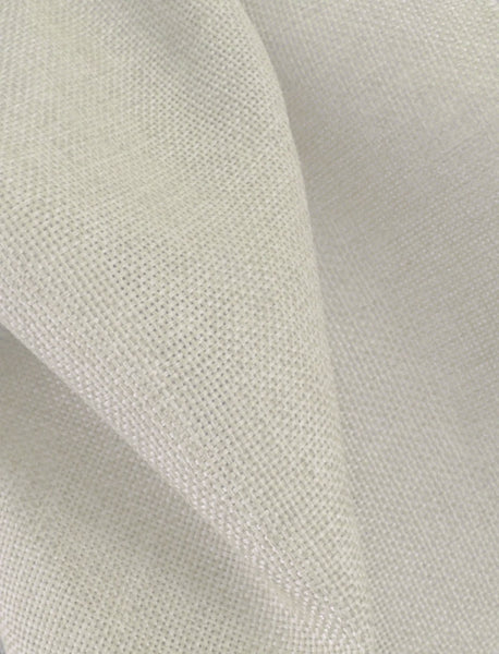 #P2015 Double Window BURLAP Look-A-Like Fabric PLEATED DRAPES